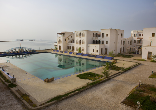 Pool in Dahlak hotel, Northern Red Sea, Massawa, Eritrea