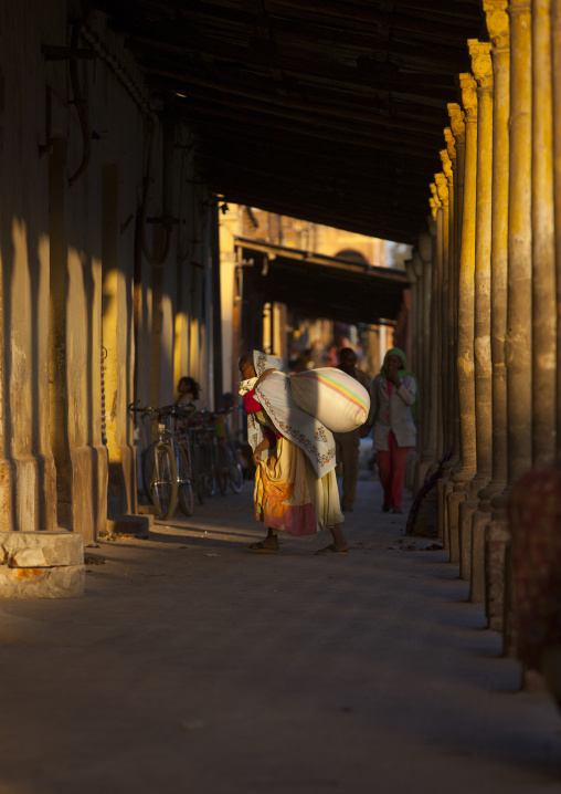 Arcades in the city center, Central Region, Asmara, Eritrea