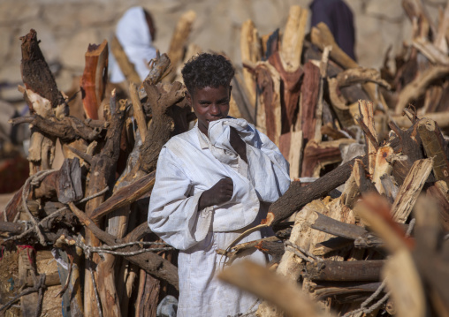 Muslim man in Monday wood and camel market, Anseba, Keren, Eritrea