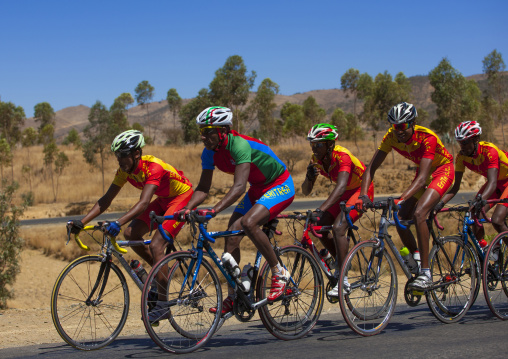 Eritrean national cycling team training, Central Region, Asmara, Eritrea