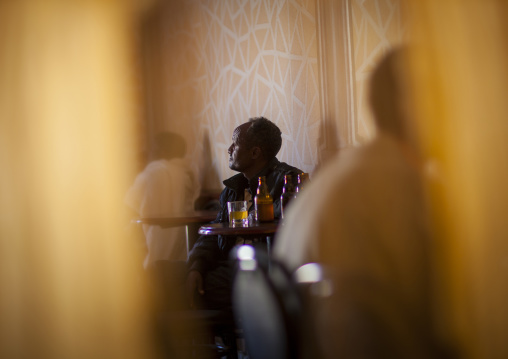 Eritrean men in a bar, Debub, Dekemhare, Eritrea