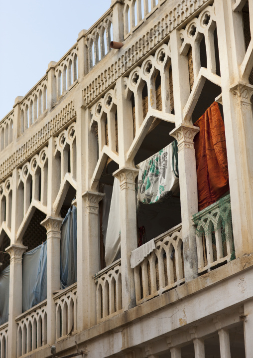 Old ottman house balcony, Northern Red Sea, Massawa, Eritrea