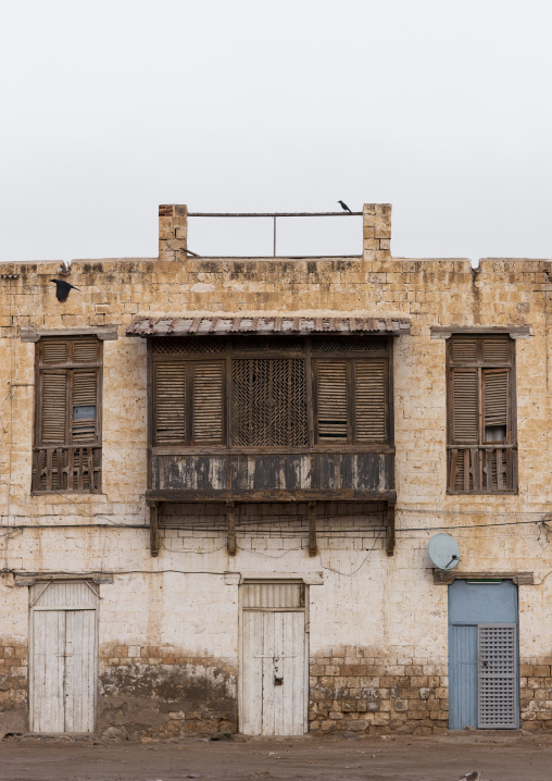 Mashrabiyah on an old ottoman house, Northern Red Sea, Massawa, Eritrea