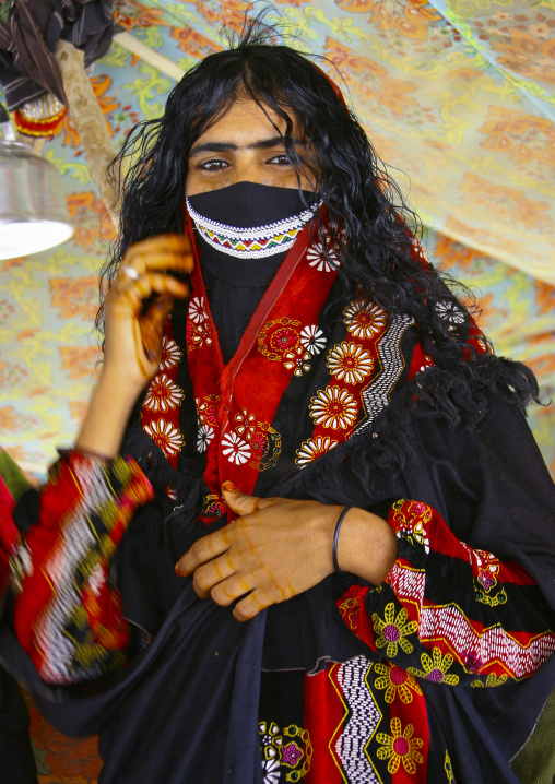 Portrait of a Rashaida tribe woman, Northern Red Sea, Massawa, Eritrea