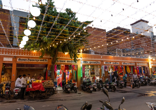 The town deocrated for Diwali festival, Rajasthan, Jaipur, India