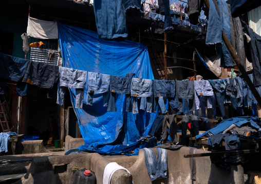 Dhobi Ghat open air laundromat, Maharashtra state, Mumbai, India