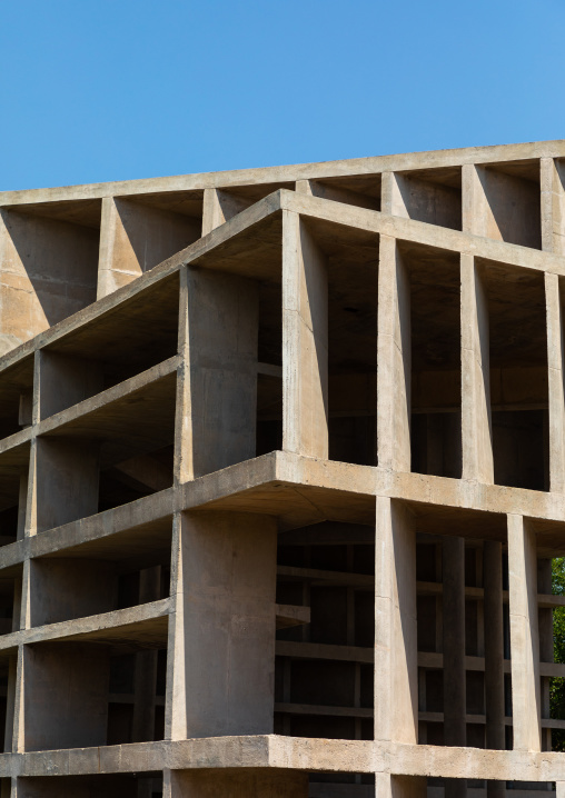 Tower of shadows designed by Le Corbusier, Punjab State, Chandigarh, India