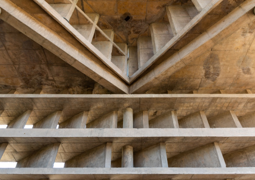 Tower of shadows designed by Le Corbusier, Punjab State, Chandigarh, India