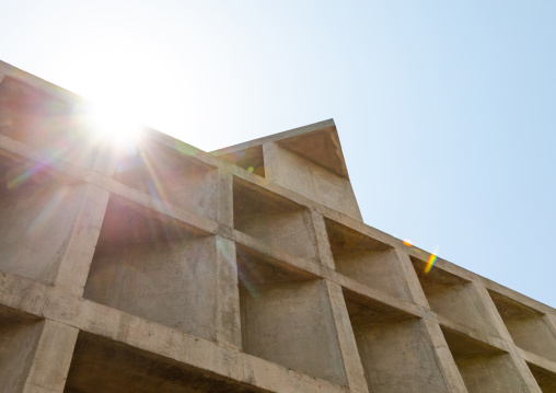 Tower of shadows designed by Le Corbusier, Punjab State, Chandigarh, India