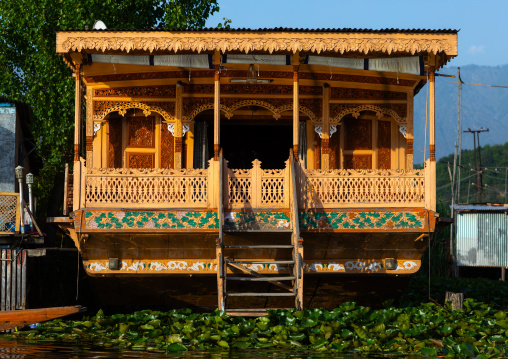 Houseboat on Dal Lake, Jammu and Kashmir, Srinagar, India