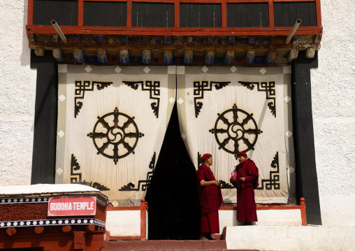 Lamas in Hemis monastery, Ladakh, Hemis, India