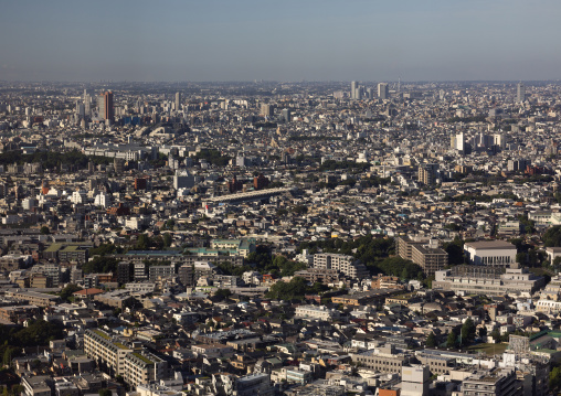 Aerial view of the city, Kanto region, Tokyo, Japan