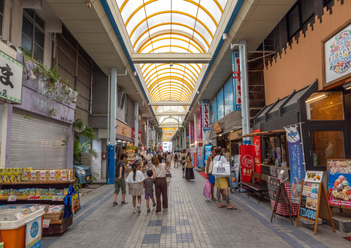 Covered food market, Yaeyama Islands, Ishigaki, Japan