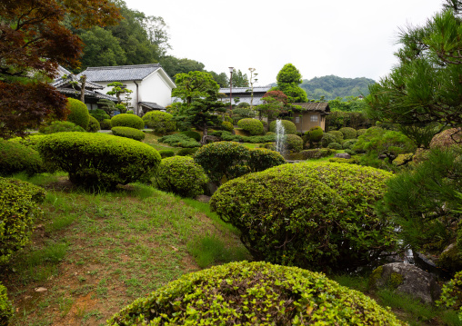 Old japanese house and garden in Genemongama factory, Kyushu region, Arita, Japan