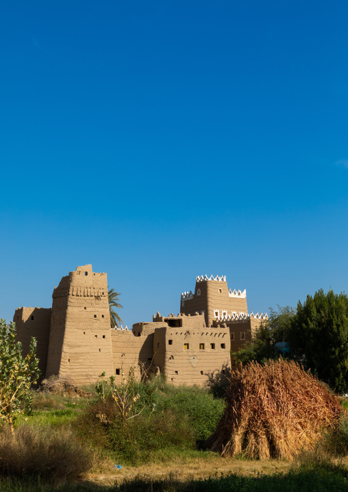 Traditional old mud house in the oasis, Najran Province, Najran, Saudi Arabia