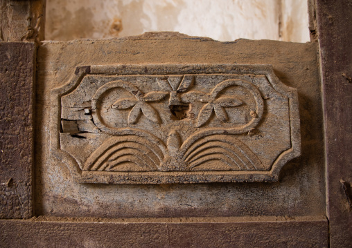 Farasani house wooden decoration of a window, Jazan Province, Farasan, Saudi Arabia