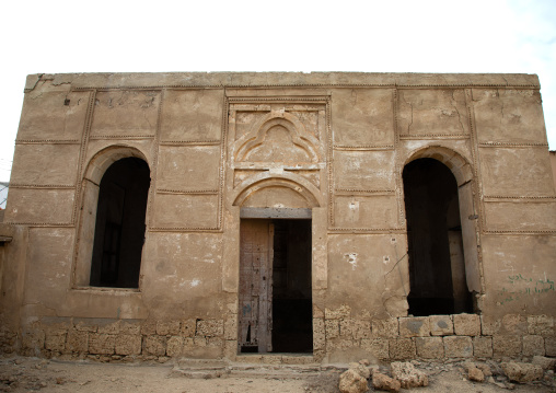 Farasani house with gypsum decoration and frescoes, Jazan Province, Farasan, Saudi Arabia