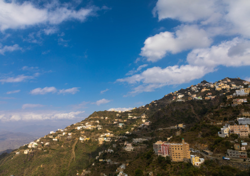 Village in the mountain near the Yemen border, Jizan Province, Faifa Mountains, Saudi Arabia