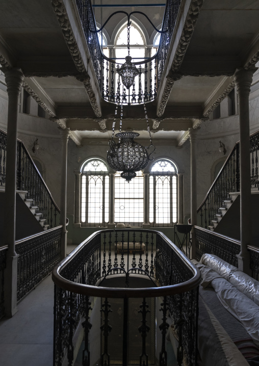 Old stairs in Sursock Palace, Beirut Governorate, Beirut, Lebanon