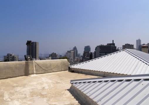 Sursock Palace roofs destroyed by the port explosion, Beirut Governorate, Beirut, Lebanon