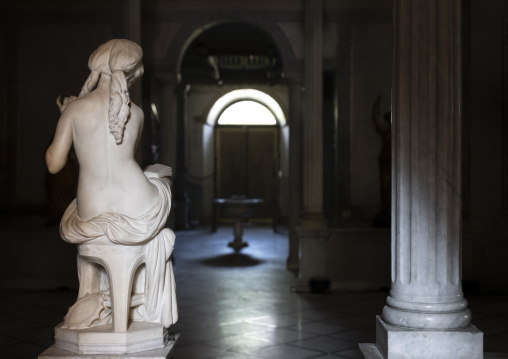 Statue inside Sursock Palace destroyed by the port explosion, Beirut Governorate, Beirut, Lebanon