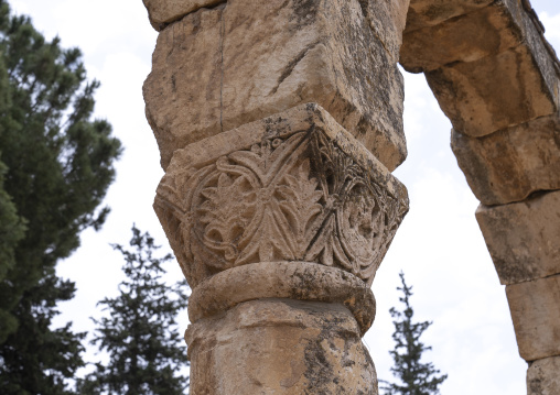 Ruins of the Umayyad Aanjar in Beeka valley, Beqaa Governorate, Anjar, Lebanon