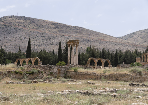 Ruins of the Umayyad Aanjar in Beeka valley, Beqaa Governorate, Anjar, Lebanon