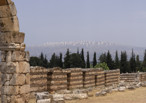 Ruins of the Umayyad Aanjar in Beeka valley, Beqaa Governorate, Anjar, Lebanon