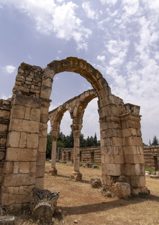 Ruins of the Umayyad Aanjar in Beeka valley, Beqaa Governorate, Anjar, Lebanon