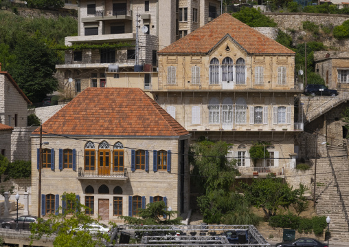 Old traditional lebanese houses in town, Beqaa Governorate, Zahle, Lebanon