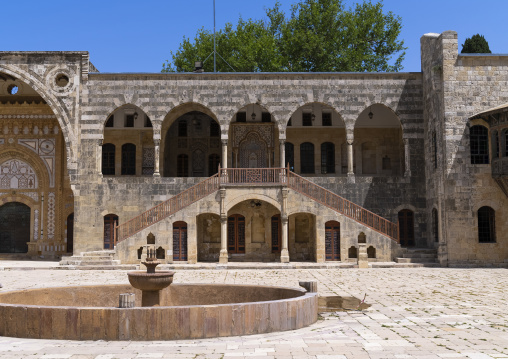 19th-century Beiteddine Palace courtyard, Mount Lebanon Governorate, Beit ed-Dine, Lebanon