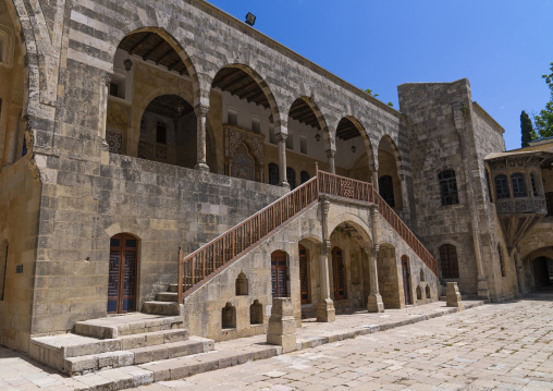 19th-century Beiteddine Palace courtyard, Mount Lebanon Governorate, Beit ed-Dine, Lebanon