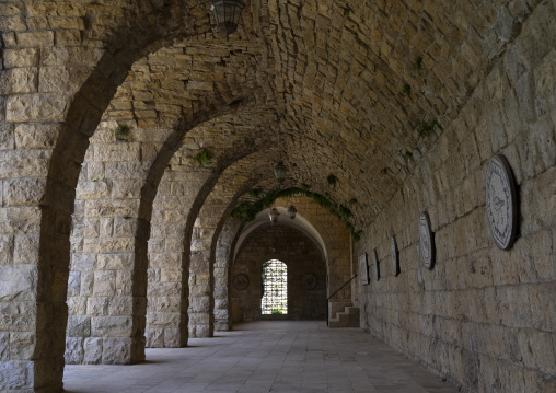 Byzantine mosaic tiles in Beiteddine Palace museum, Mount Lebanon Governorate, Beit ed-Dine, Lebanon