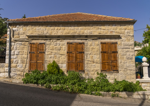 old traditional lebanese house, Mount Lebanon Governorate, Deir el Qamar, Lebanon