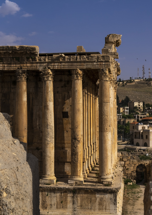 Temple of Bacchus in the archaeological site, Baalbek-Hermel Governorate, Baalbek, Lebanon