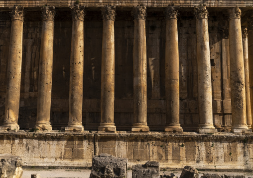 Temple of Bacchus in the archaeological site, Baalbek-Hermel Governorate, Baalbek, Lebanon