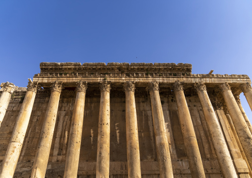 Temple of Bacchus in the archaeological site, Baalbek-Hermel Governorate, Baalbek, Lebanon