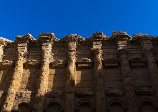 Antique ruins at the archeological site, Baalbek-Hermel Governorate, Baalbek, Lebanon