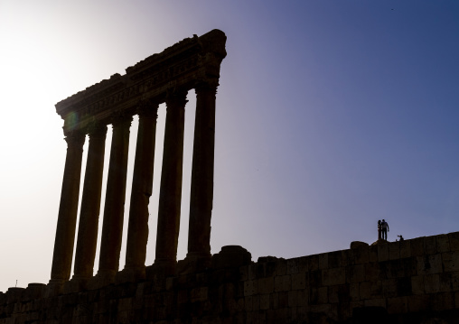 Roman temple of Jupiter in the archaeological site, Baalbek-Hermel Governorate, Baalbek, Lebanon