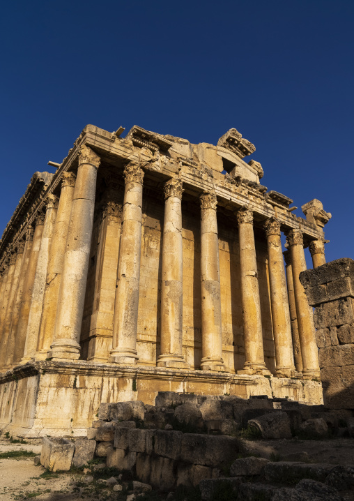 Temple of Bacchus in the archaeological site, Baalbek-Hermel Governorate, Baalbek, Lebanon