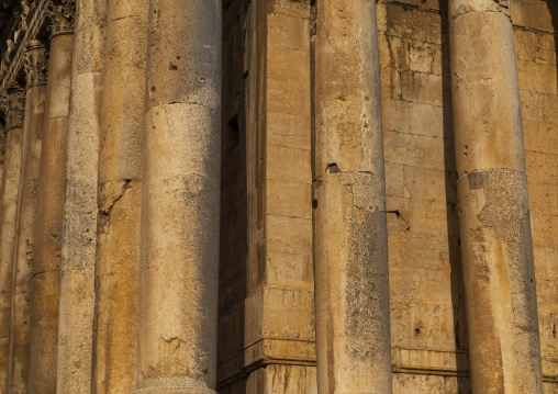 Temple of Bacchus in the archaeological site, Baalbek-Hermel Governorate, Baalbek, Lebanon