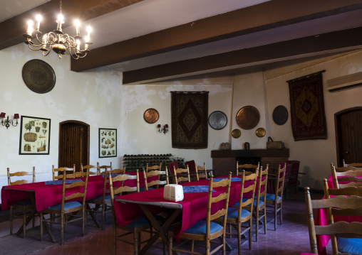 Palmyra hotel dining room, Baalbek-Hermel Governorate, Baalbeck, Lebanon