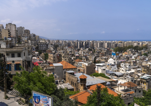 Cityscape seen from the citadel of Raymond de Saint Gilles, North Governorate, Tripoli, Lebanon