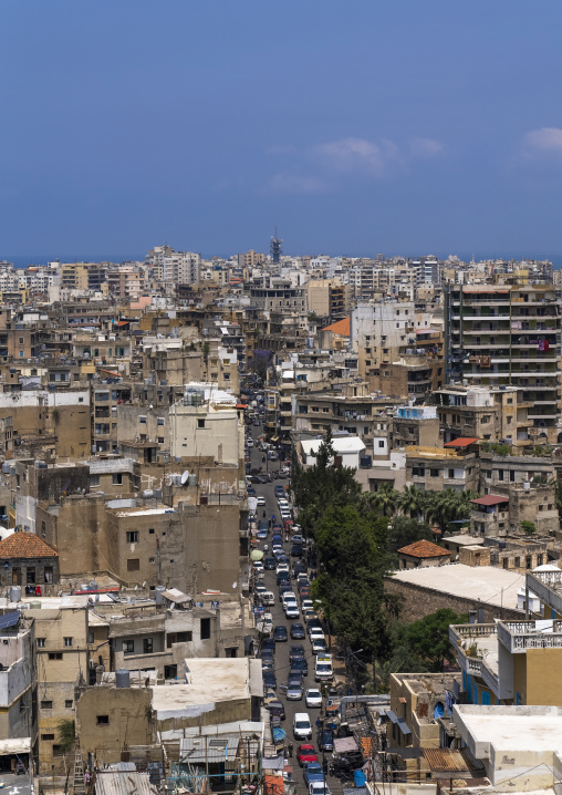 Cityscape seen from the citadel of Raymond de Saint Gilles, North Governorate, Tripoli, Lebanon