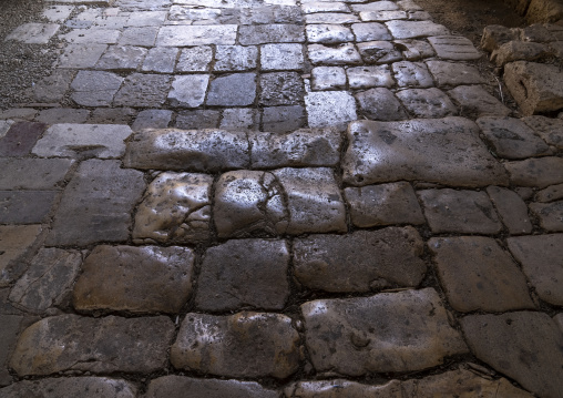 Citadel of Raymond de Saint Gilles Castle Paving, North Governorate, Tripoli, Lebanon