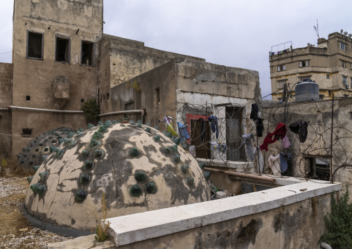 Ezzeddine hamam domed roof with glasses, North Governorate, Tripoli, Lebanon