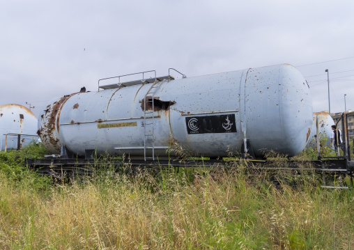 Abandoned freight train, North Governorate, Tripoli, Lebanon