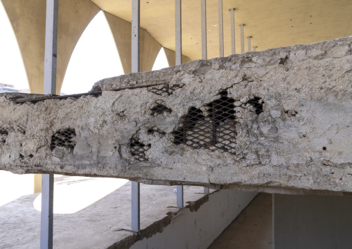 Broken strucure in Rashid Karami International Fair by Oscar Niemeyer, North Governorate, Tripoli, Lebanon