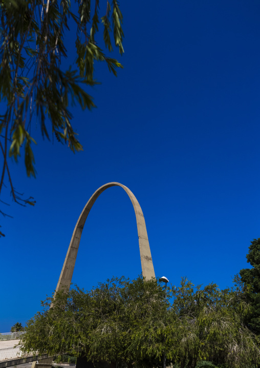 Arch in Rashid Karami International Fair designed by Oscar Niemeyer, North Governorate, Tripoli, Lebanon