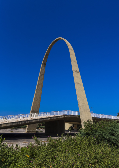 Arch in Rashid Karami International Fair designed by Oscar Niemeyer, North Governorate, Tripoli, Lebanon